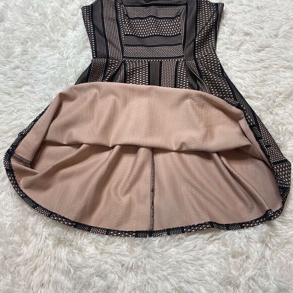 Monteau Sleeveless Dress Black Lace Size Medium Fit & Flare Summer Flirty - Picture 9 of 10